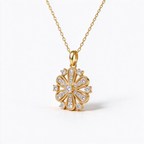 LUCERARO Necklace | Floral Burst Lab-Grown Diamond Necklace 5/8 ct. tw.
