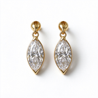 LUCERARO Earrings | Marquise Lab-Grown Diamond Drop Earrings 1.00 ct. tw. (pair)
