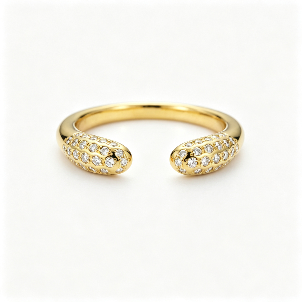 LUCERARO Wedding | Stars Diamond Cuff Ring - WR00880