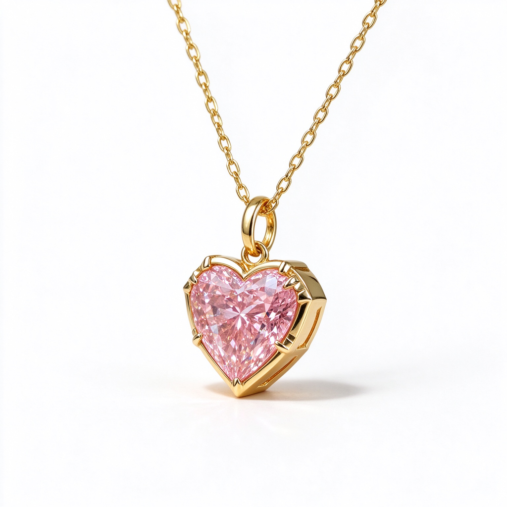 LUCERARO Necklace | Heart Lab-Grown Diamond Necklace 1 ct. tw.