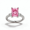 LUCERARO Engagement | Fancy Intense Pink Radiant Lab-Grown Diamond Ring 2 ct. tw.