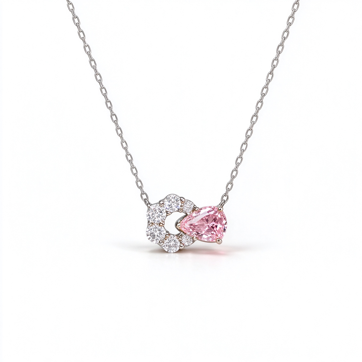 LUCERARO Necklace | Fancy Pink Pear Lab-Grown Diamond Necklace 1 ct. tw.