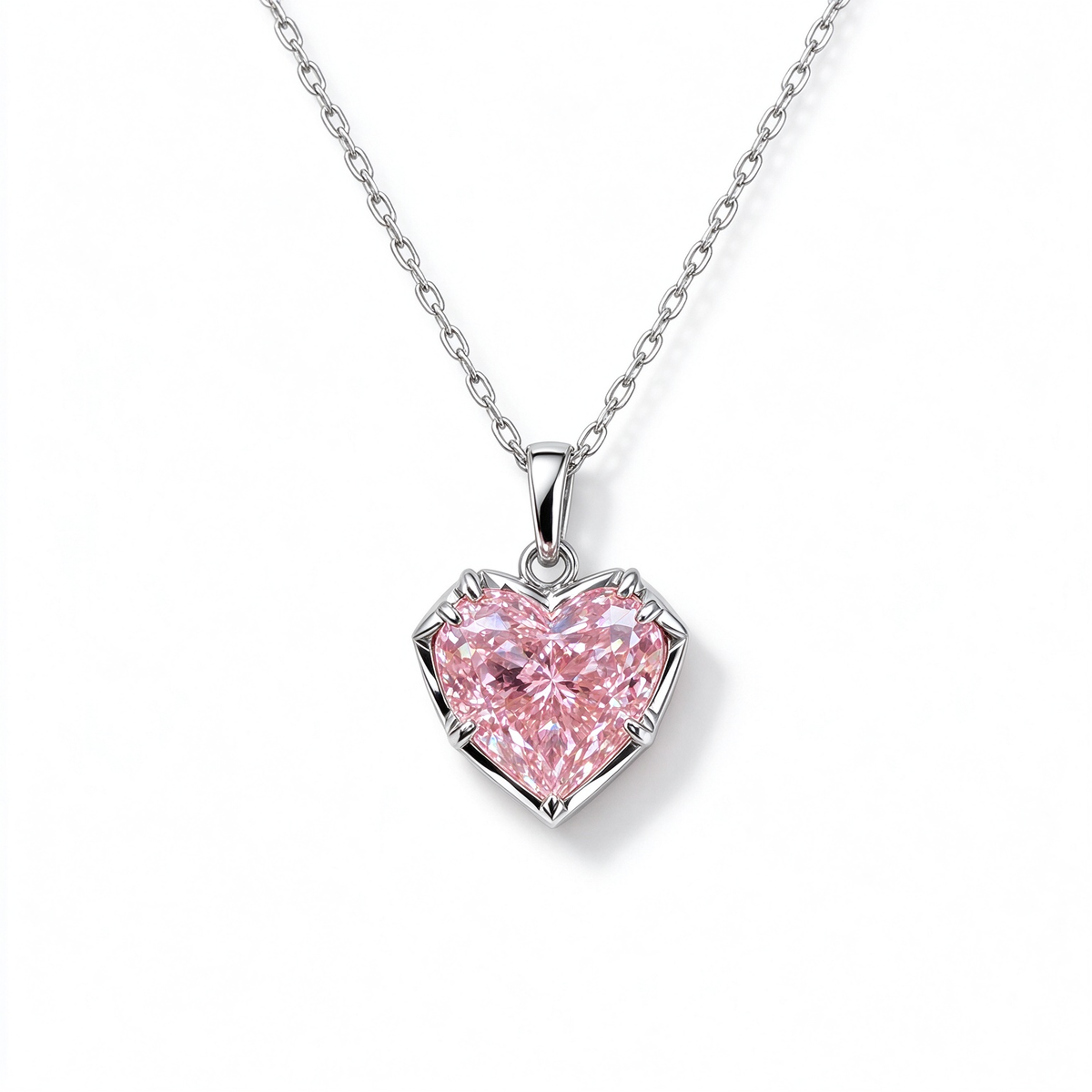 LUCERARO Necklace | Heart Lab-Grown Diamond Necklace 1 ct. tw.