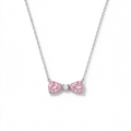 LUCERARO Necklace | Pink Lab-Grown Diamond Bow Necklace 1 1/10 ct. tw.