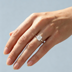 LUCERARO Engagement | Princess Lab Grown Diamond Ring