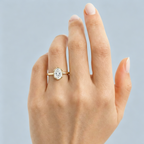 LUCERARO Engagement | Oval Lab Grown Diamond Ring