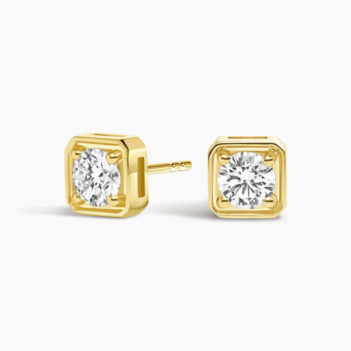 LUCERARO Earrings | Bezel Stud Earrings - JE01025
