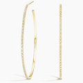 LUCERARO Earrings | Large Diamond Hoop Earrings - JE01950