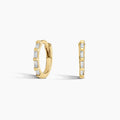 LUCERARO Earrings | Baguette Diamond Hoop Earrings - JE00650