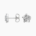 LUCERARO Earrings | Baguette Diamond Stud Earrings - JE01150