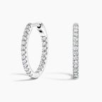 LUCERARO Earrings | Diamond Hoop Earrings - JE00598