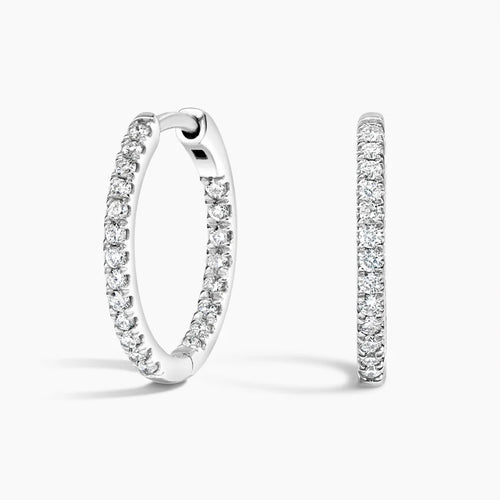 LUCERARO Earrings | Diamond Hoop Earrings - JE00598