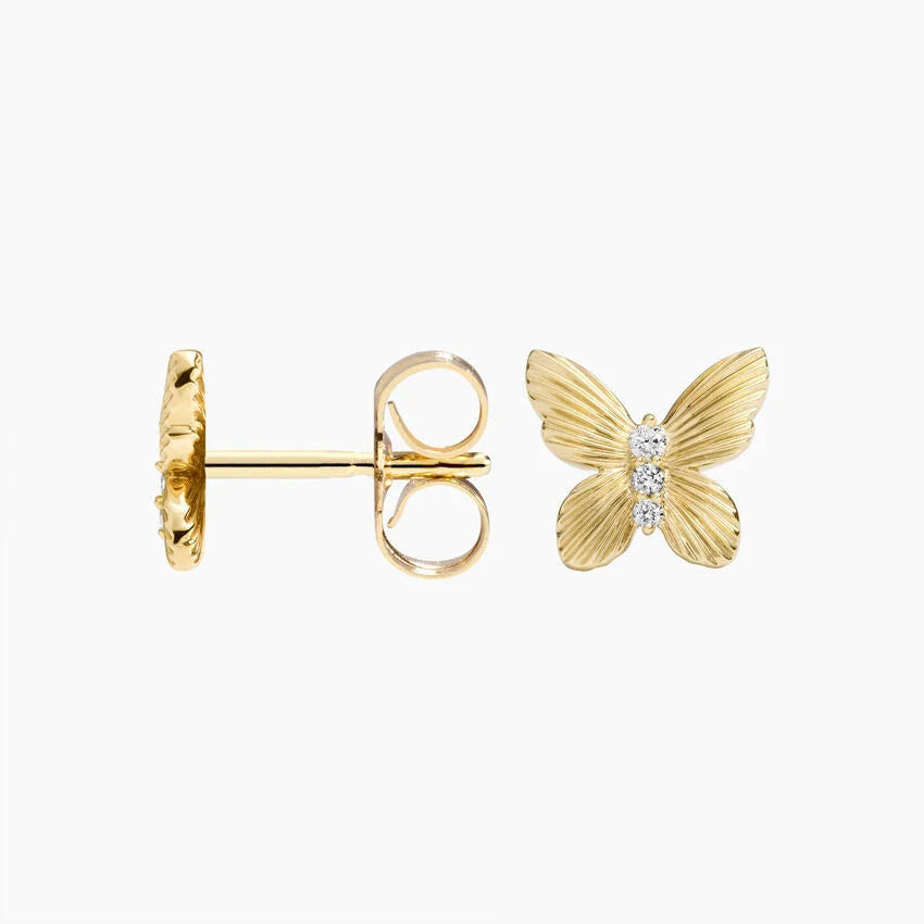 LUCERARO Earrings | Butterfly Matte Stud Earrings - JE0695