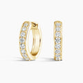 LUCERARO Earrings | Luxe Diamond Huggie Earrings - JE01450