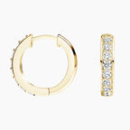 LUCERARO Earrings | Luxe Diamond Huggie Earrings - JE01450