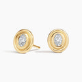 LUCERARO Earrings | Oval Stud Earrings - JE00775