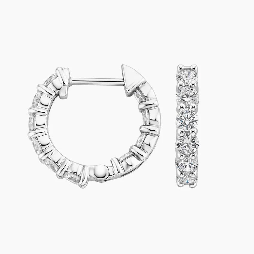 LUCERARO Earrings | Diamond Huggie Earrings - JE01450