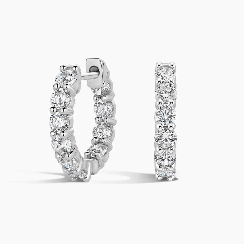 LUCERARO Earrings | Diamond Huggie Earrings - JE01450