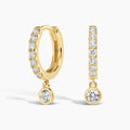 LUCERARO Earrings | Luxe Drop Huggie Earrings - JE00895