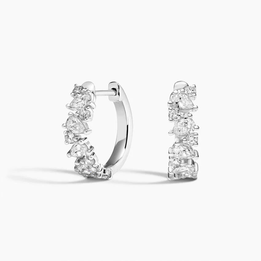 LUCERARO Earrings | Pear Huggie Hoop Earrings - JE00797