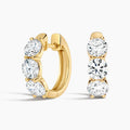 LUCERARO Earrings | Diamond Huggie Hoop Earrings - JE01150