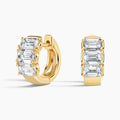 LUCERARO Earrings | Diamond Huggie Hoop Earrings - JE01550