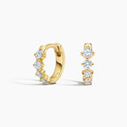 LUCERARO Earrings | Diamond Huggie Hoop Earrings - JE00796