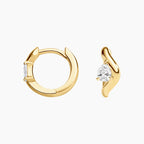LUCERARO Earrings | Diamond Hoop Earrings - JE00795