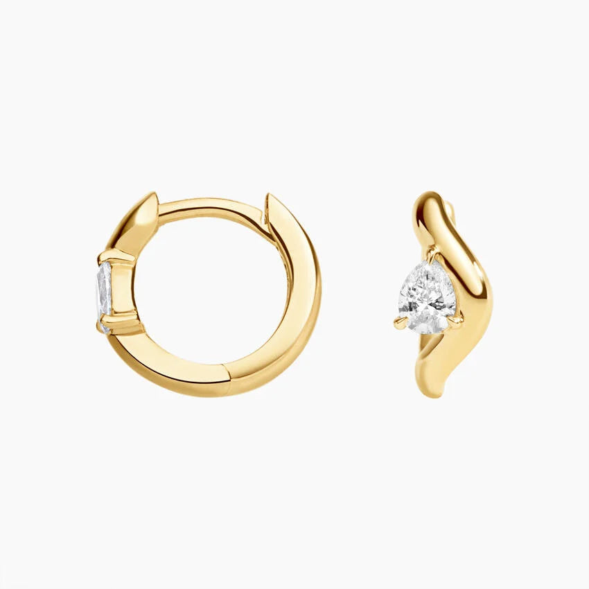 LUCERARO Earrings | Diamond Hoop Earrings - JE00795