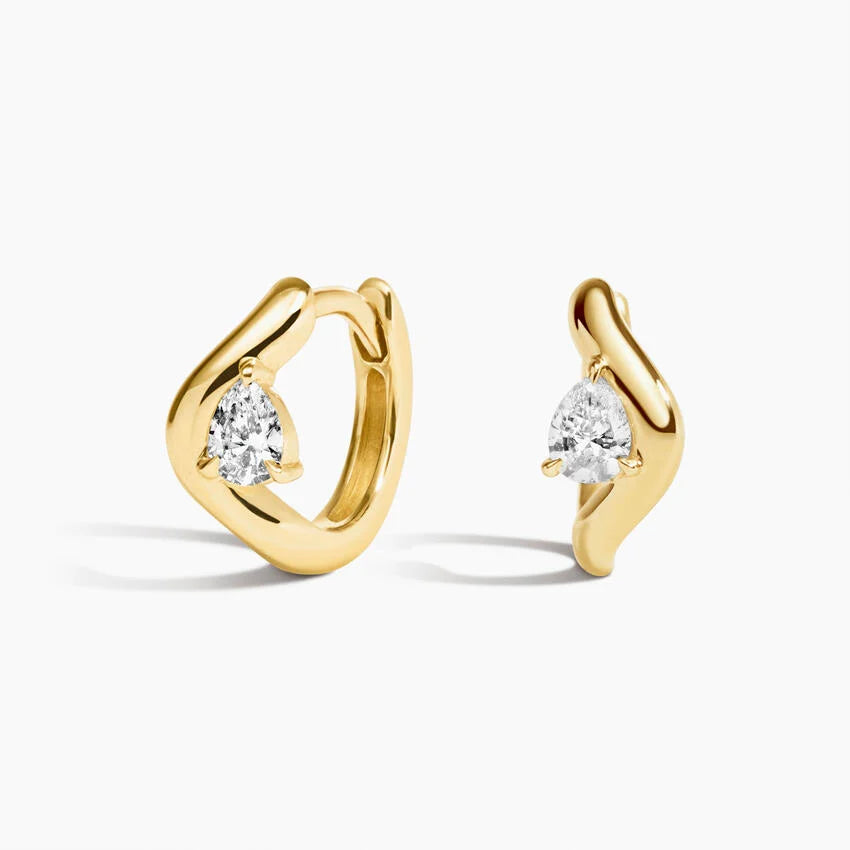 LUCERARO Earrings | Diamond Hoop Earrings - JE00795