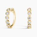 LUCERARO Earrings | Bezel Hoop Earrings - JE01395