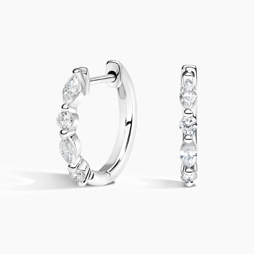 LUCERARO Earrings | Diamond Huggie Earrings - JE01595