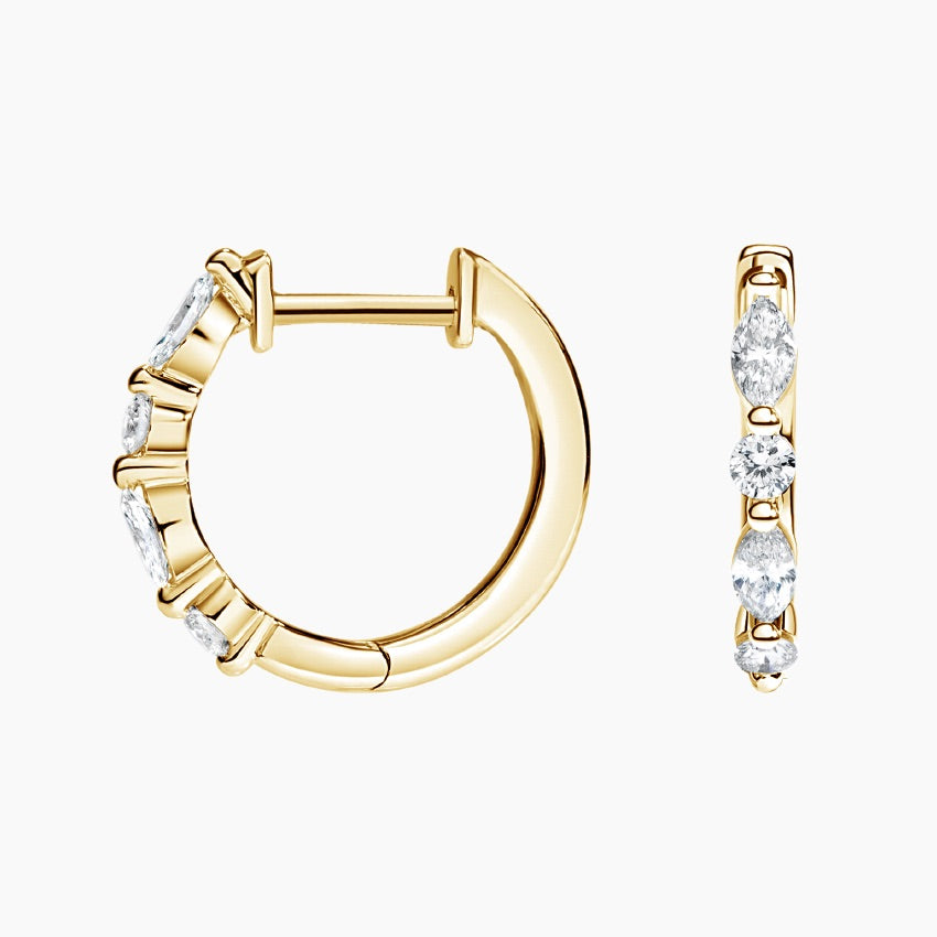 LUCERARO Earrings | Diamond Huggie Earrings - JE01595