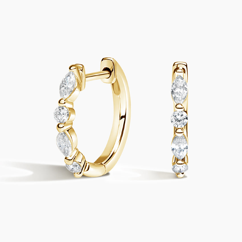 LUCERARO Earrings | Diamond Huggie Earrings - JE01595