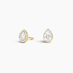 LUCERARO Earrings | Pear Bezel Stud Earrings - JE00795