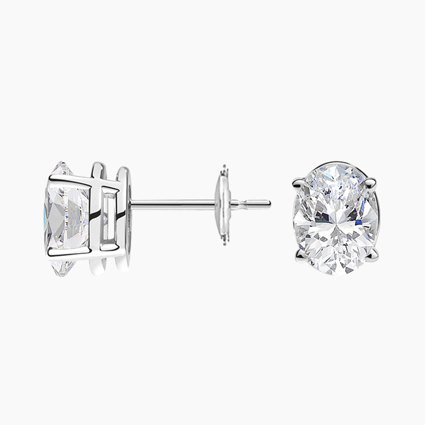 LUCERARO Earrings | Oval Stud Earrings - JE04595