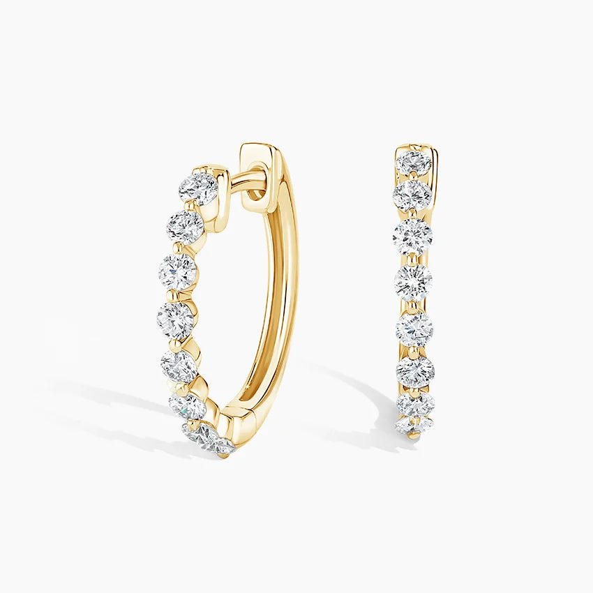 LUCERARO Earrings | Diamond Hoop Earrings - JE01275