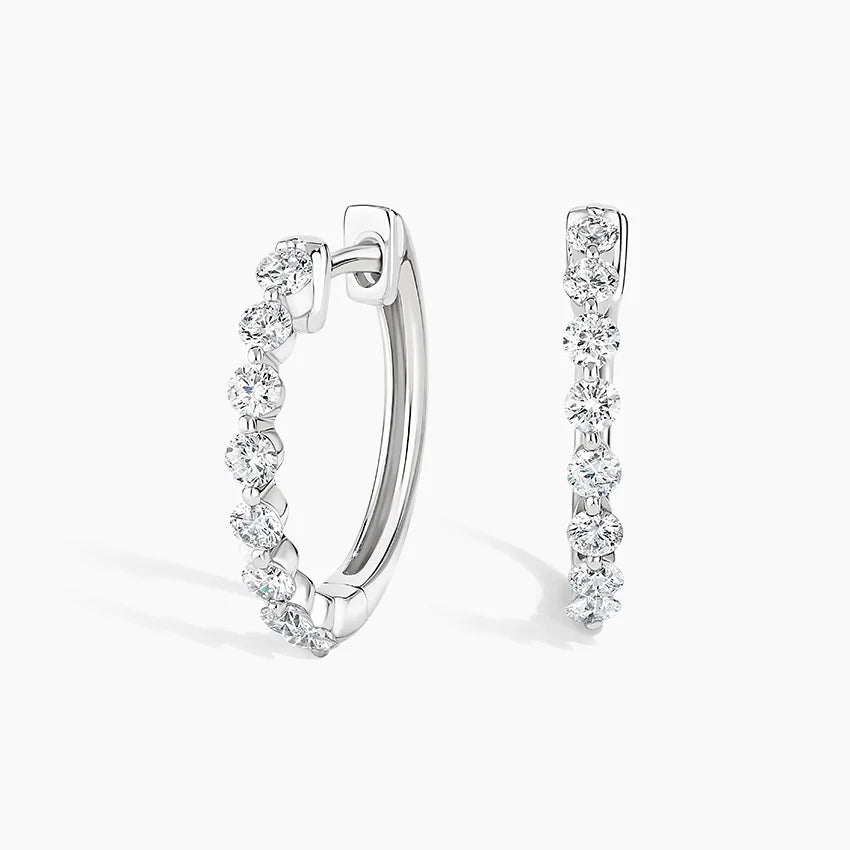 LUCERARO Earrings | Diamond Hoop Earrings - JE01275