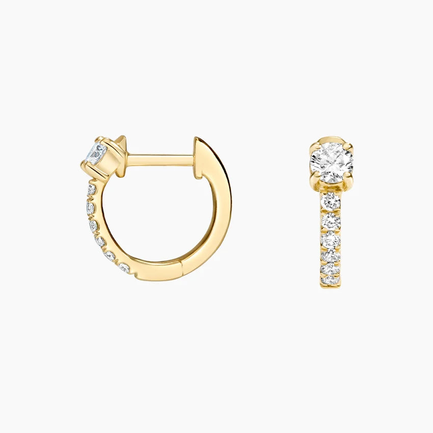 LUCERARO Earrings | Diamond Huggie Earrings - JE00495