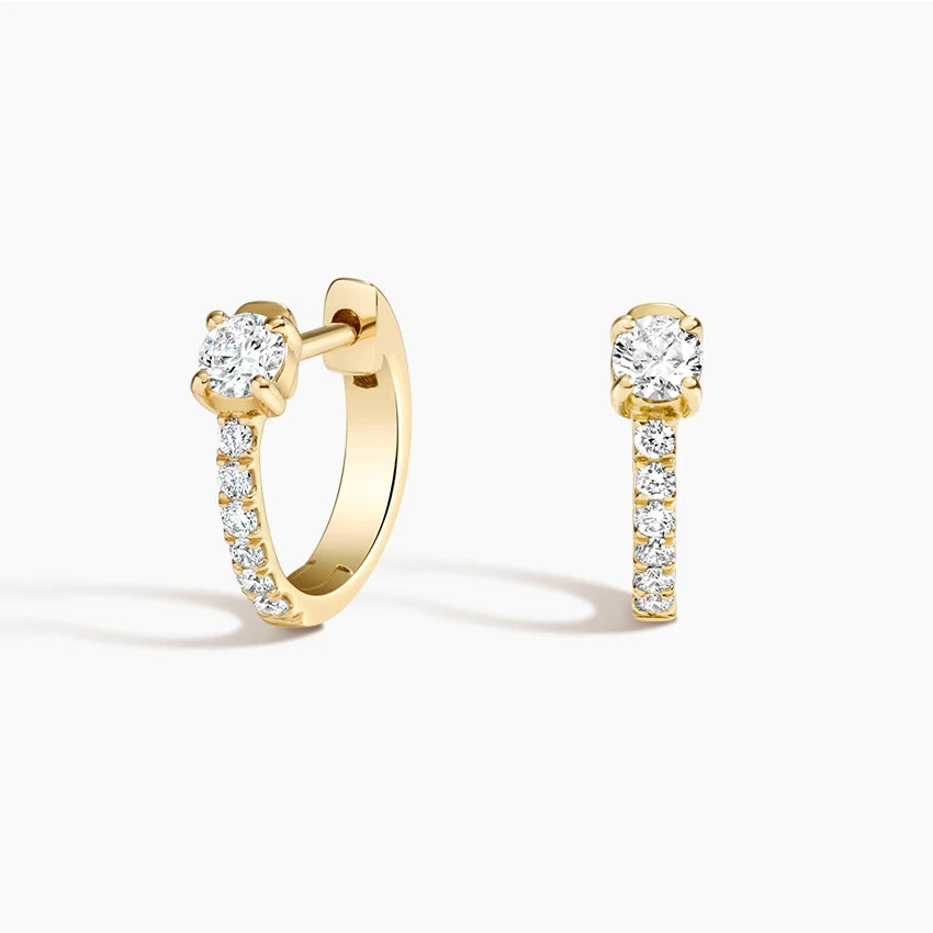 LUCERARO Earrings | Diamond Huggie Earrings - JE00495