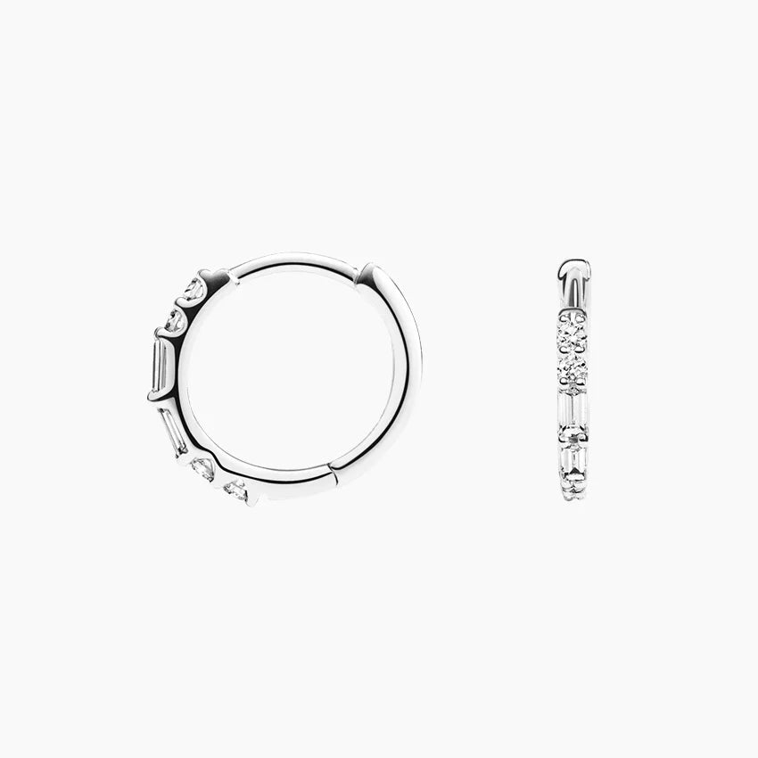 LUCERARO Earrings | Diamond Hoop Earrings - JE00595