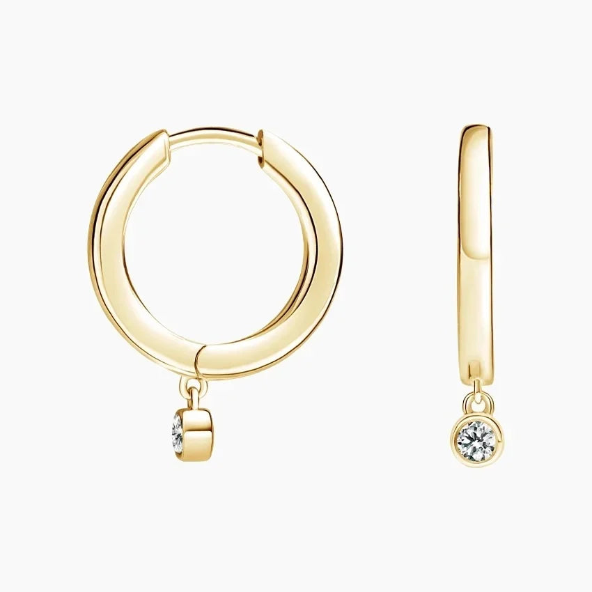 LUCERARO Earrings | Drop Huggie Earrings - JE00651
