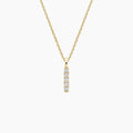 LUCERARO Necklace | Pavé Bar Diamond Necklace - JB01125