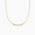 LUCERARO Necklace | Hexagon Diamond Bezel Necklace - JB01050
