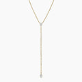 LUCERARO Necklace | Pear Bezel Diamond Necklace - JB01395