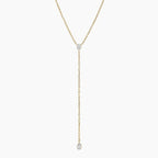 LUCERARO Necklace | Pear Lab-Grown Diamond Lariat Necklace 3/8 ct. tw.