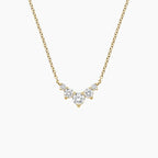 LUCERARO Necklace | Five-Stone Round Lab-Grown Diamond Necklace 1/3 ct. tw.