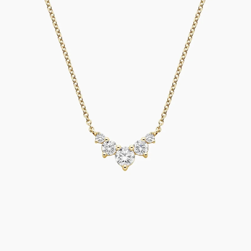 LUCERARO Necklace | Round Diamond Necklace - JB01025