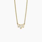 LUCERARO Necklace | Three-Stone Heart Lab Grown Diamond Necklace 1/2 ct. tw.