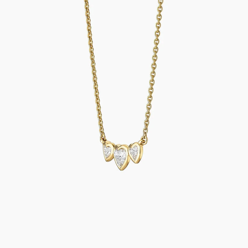 LUCERARO Necklace | Heart Diamond Necklace - JB00995